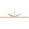 Ekena Millwork Saratoga Smooth Timber Gable Bracket, Douglas Fir, 108"W x 36"H x 3 1/2"D x 3 1/2"F, 8/12 Pitch GBW108X36X0404SAR00SDF - alternate 2